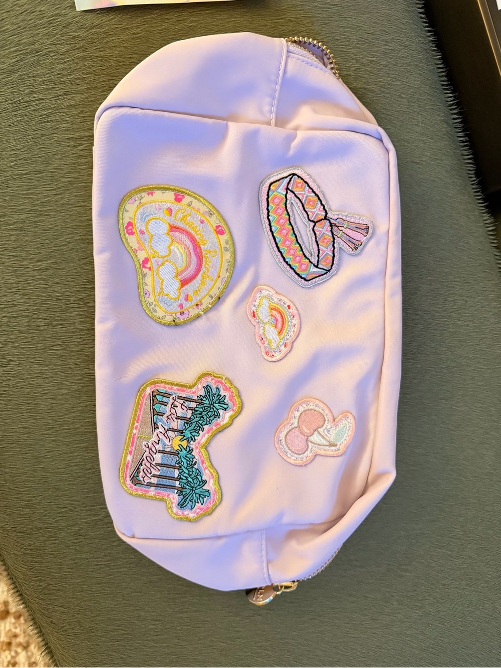 Stoney clover lanes  love shack fancy large light purple pouch and candy patch